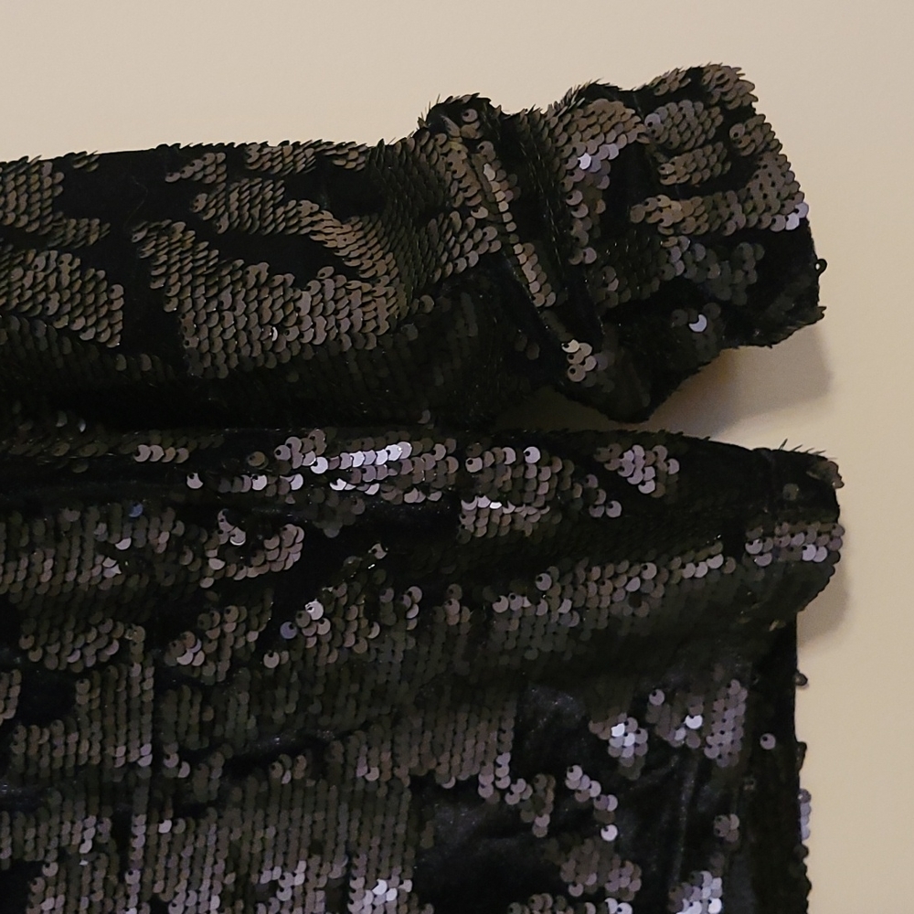 J.O.A Long Sleeve Sequin Shirt Designer
